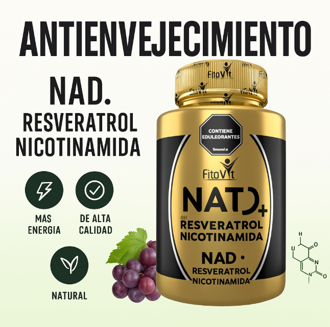 NAD+ RESVERATROL +NICOTINAMIDA X60UND
