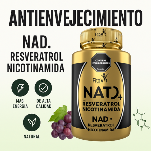 NAD+ RESVERATROL +NICOTINAMIDA X60UND